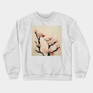 Traditional Japanese Sakura Canvas #1 Crewneck Sweatshirt